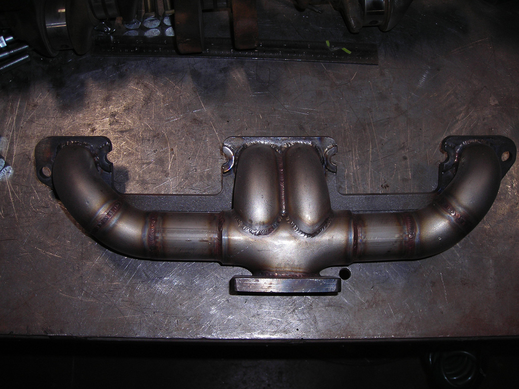 turbo manifold design log twin scroll